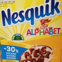 Nesquik alphabet