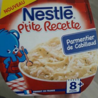Nestlé parmentier de cabillaud