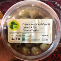 Olives à l'ail