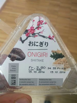 Onigiri Shiitake Onigiri Shiitake