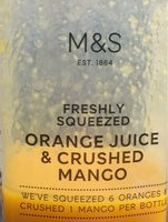 Orange juice & crushed mango