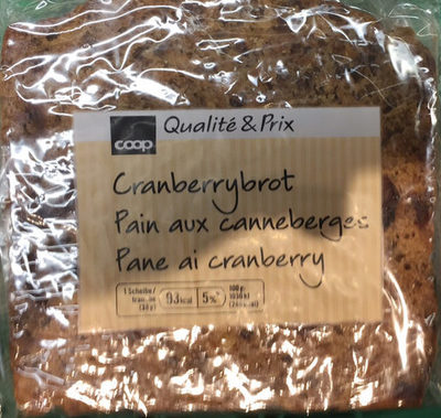 Pain with canneberges Pain aux canneberges