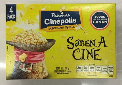 Palomitas Cinepolis Mantequilla Palomitas Cinepolis Mantequilla