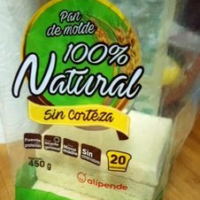 Pan de molde 100% Natural sin corteza