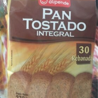 Pan tostado integral