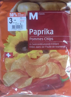 Paprika Apples Chips Paprika Pommes Chips