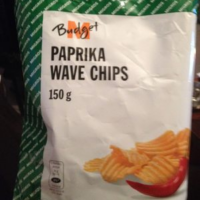 Paprika wave chips