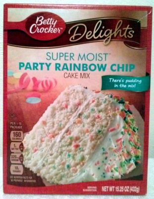 Party Rainbow Chip cake mix Party Rainbow Chip cake mix