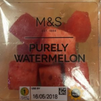 Pastèque fraîche en dés