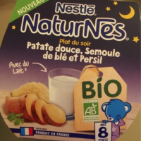 Patate douce semoule de blé persil