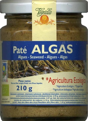 Paté Vegetable from Tofu and algas Paté vegetal de tofu y algas
