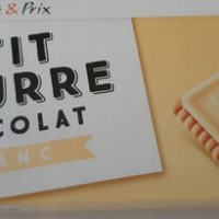 Petits beurre chocolat blanc