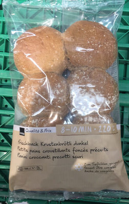 Petits pains croustillants foncés précuits Petits pains croustillants foncés précuits