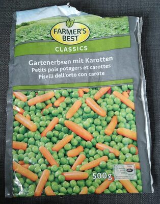 Petits Peas potagers and carottes Petits pois potagers et carottes