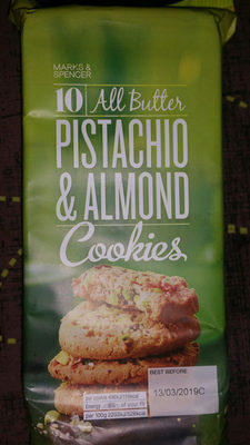 Pistachio Almond cookies Pistachio almond cookies