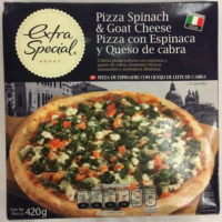 Pizza con Espinaca y Queso de cabra