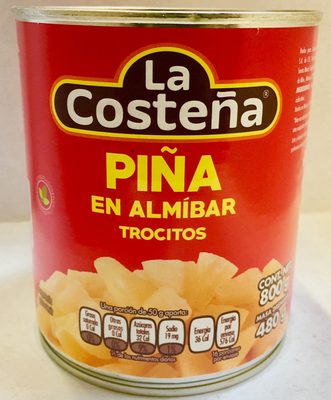 Piña in Syrup Trocitos Piña en almíbar trocitos