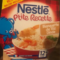 Plat bébé 12 + mois blanquette riz dinde