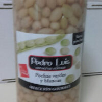 Pochas verdes y blancas