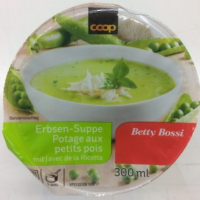Potage with Small Pois from La Ricotta Potage aux Petits Pois avec de la Ricotta