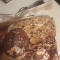 Poêlée  poulet et champignons