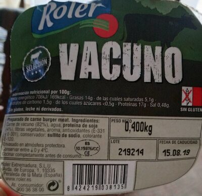 Preparado vacuno Preparado vacuno