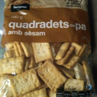 Quadradets de pa amb sesam