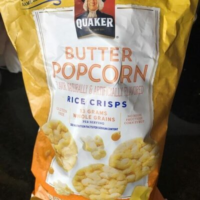 Quaker butter popcorn rice crisps