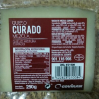Queso curado mexcla