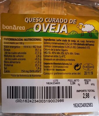 Cheeseoveja Queso de oveja