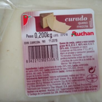 Queso mezcla curado de vaca
