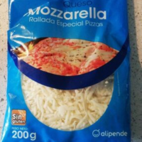Queso mozzarella rallada