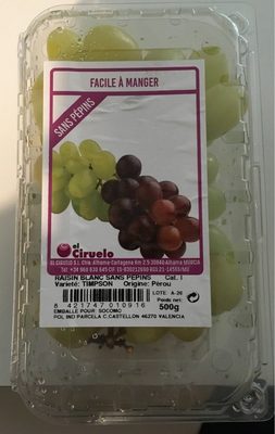 Raisin white sans pépins Raisin blanc sans pépins