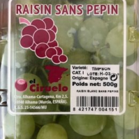 Raisin sans pepin
