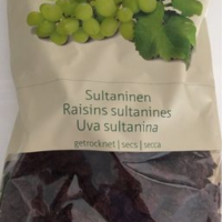 Raisin sultanines