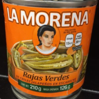 Rajas verdes La Morena