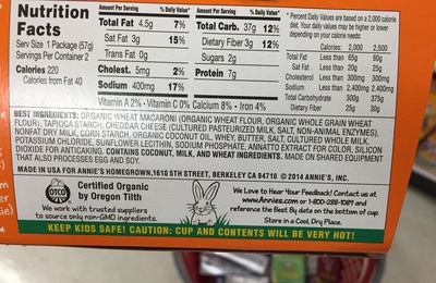 Real Aged Cheddar Macaroni & Cheese Real Aged Cheddar Macaroni & Cheese