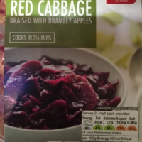 Red Cabbage braised with Bramley apples