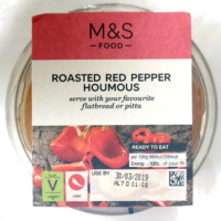 Red spicy pepper houmous