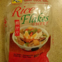 Rice flakes sheet