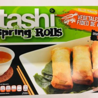 Rollos primavera rellenos de vegetales con fideo de Arroz