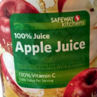 Safeway apple juice