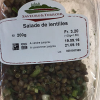 Salade de lentilles