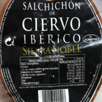Salchichon from Ciervo iberico Salchichon de ciervo iberico
