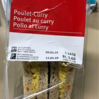 Sandwich Poulet au Curry