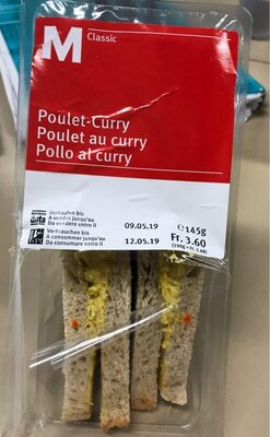 Sandwich Chicken Curry Sandwich Poulet au Curry