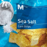 Sea salt corn strips