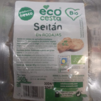 Seitán en rodajas