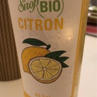 Sirop citron bio