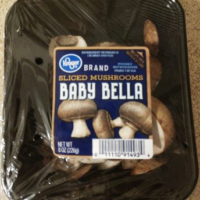 Sliced Mushrooms: Baby Bella